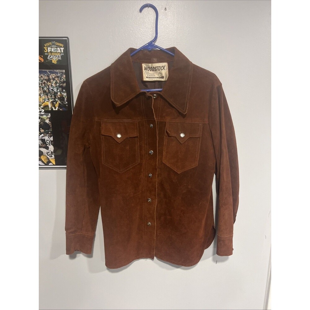Vintage 70s WOODSTOCK Fine Leather & Suedes Of Capistrano Jacket Hippie Western